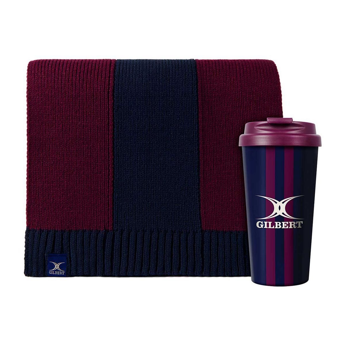 Gilbert 'Match Day Warm-Up' Travel Cup &amp;amp; Scarf Gift Set