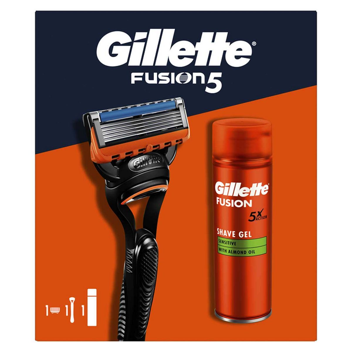 Gillette Fusion Razor &amp;amp; 200ml Prep