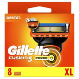 Gillette Fusion5 Power Razor Blade Refills, 8 Count