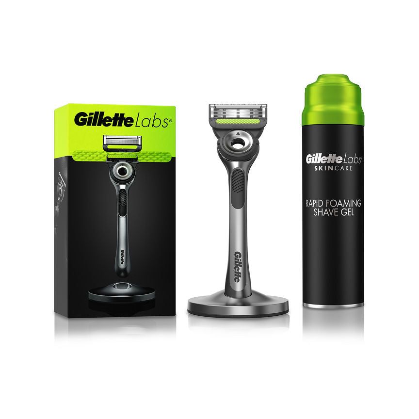 Gillette Labs Exfoliating Razor &amp;amp; Shave Gel Bundle