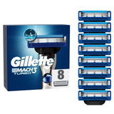 Gillette Mach 3 Turbo Razor Blades   8 per pack
