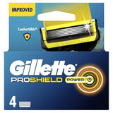 Gillette Proshield Power Men's Razor Blade Refills, 4 Count
