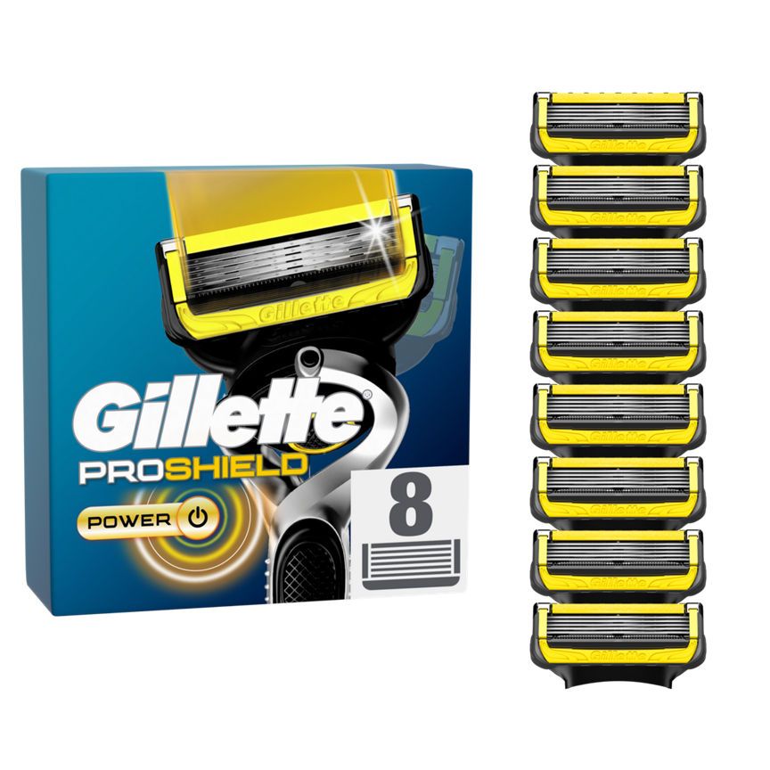 Gillette ProShield Power Men&amp;rsquo;s Razor Blade Refills, 8 Count