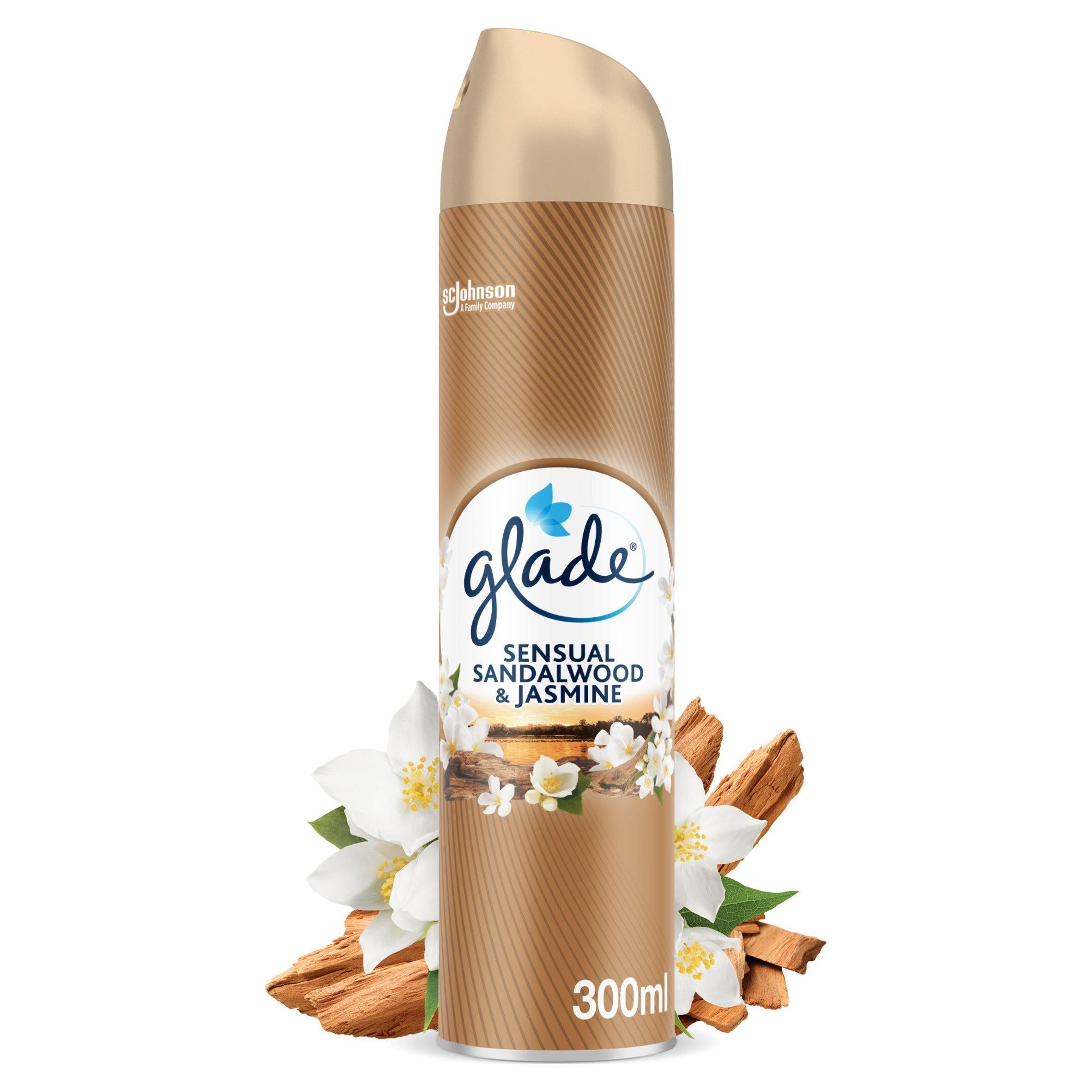 Glade Aerosol Sandalwood &amp;amp; Jasmine Air Freshener 300ml