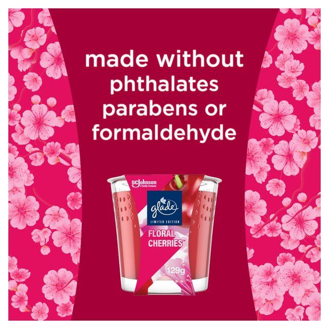 Glade Candle Floral Cherries   129g