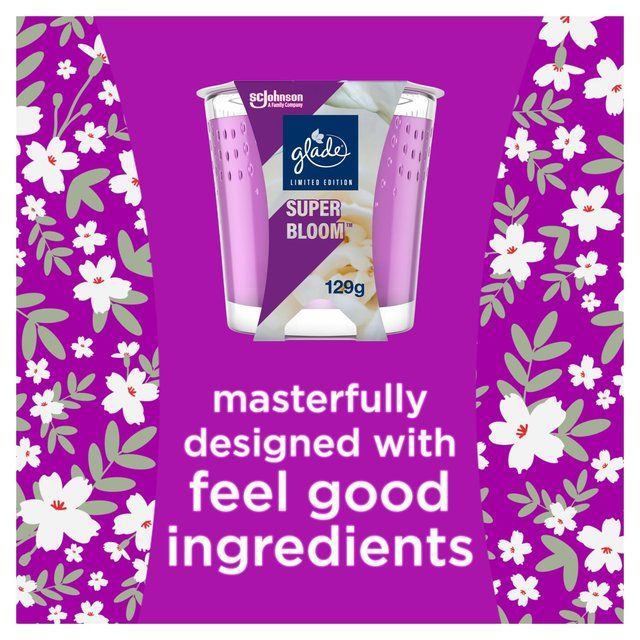 Glade Scented Candle Superbloom   129g