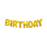 Gold Happy Birthday Balloon Banner Kit