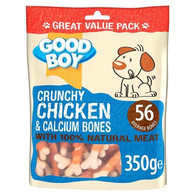 Good Boy Crunchy Chicken &amp;amp; Calcium Bones Dog Treats   350g