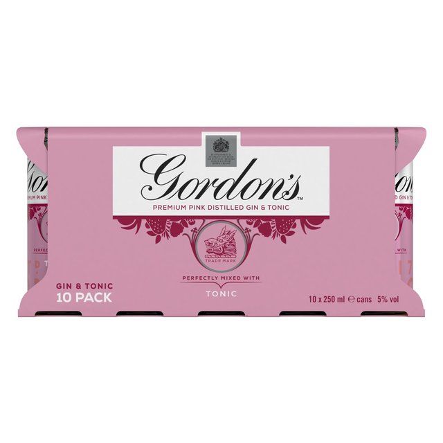 Gordon's Pink Gin &amp;amp; Tonic   10 x 250ml