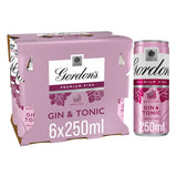 Gordon's Premium Pink Gin &amp;amp; Tonic Ready To Drink 5% vol 6x250ml Cans