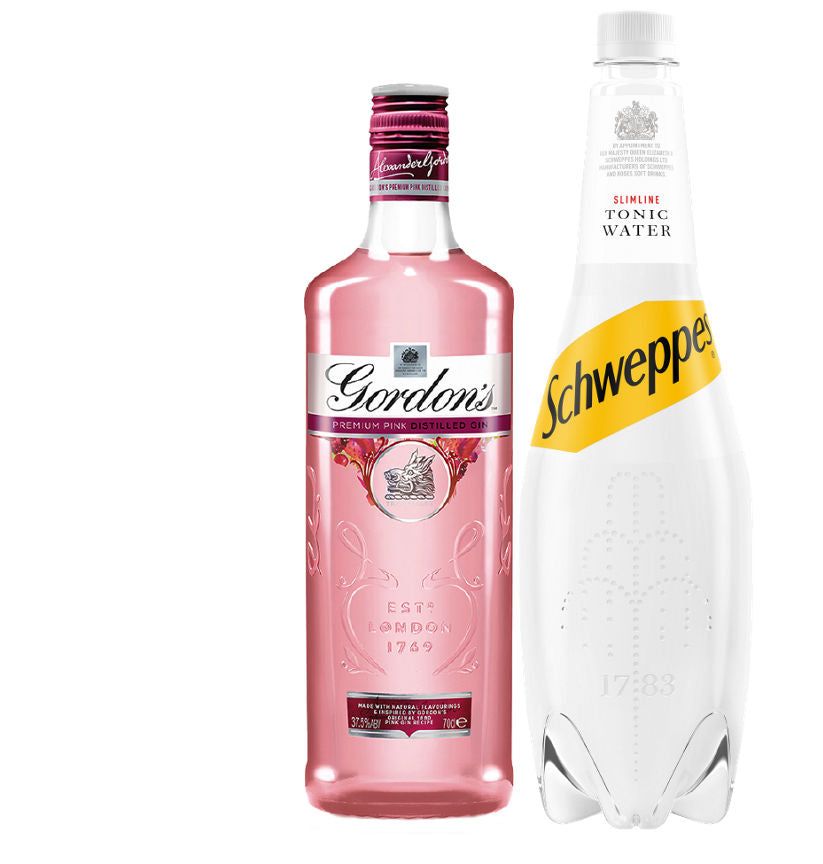 Gordons Pink Gin &amp;amp; Schweppes Tonic Bundle