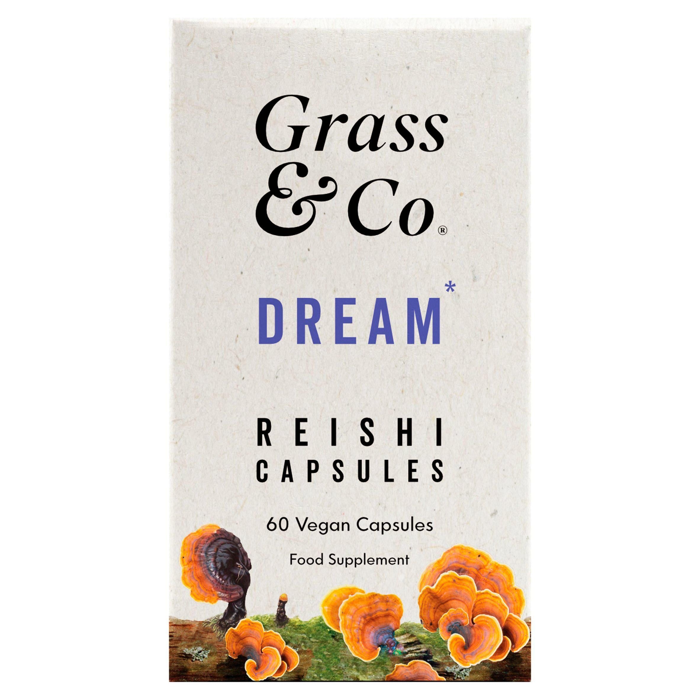 Grass &amp;amp; Co. Mushrooms Dream Reishi Vegan Capsules x60 120g