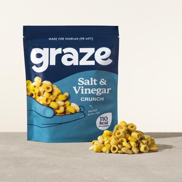 Graze Vegan Salt &amp;amp; Vinegar Mixed Sharing Snacks   100g