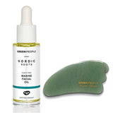 Green People Nordic Roots Marine Oil &amp;amp; Branded Gua Sha Duo