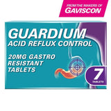 Guardium Acid Reflux Control Tabs Heartburn Indigestion   7 per pack