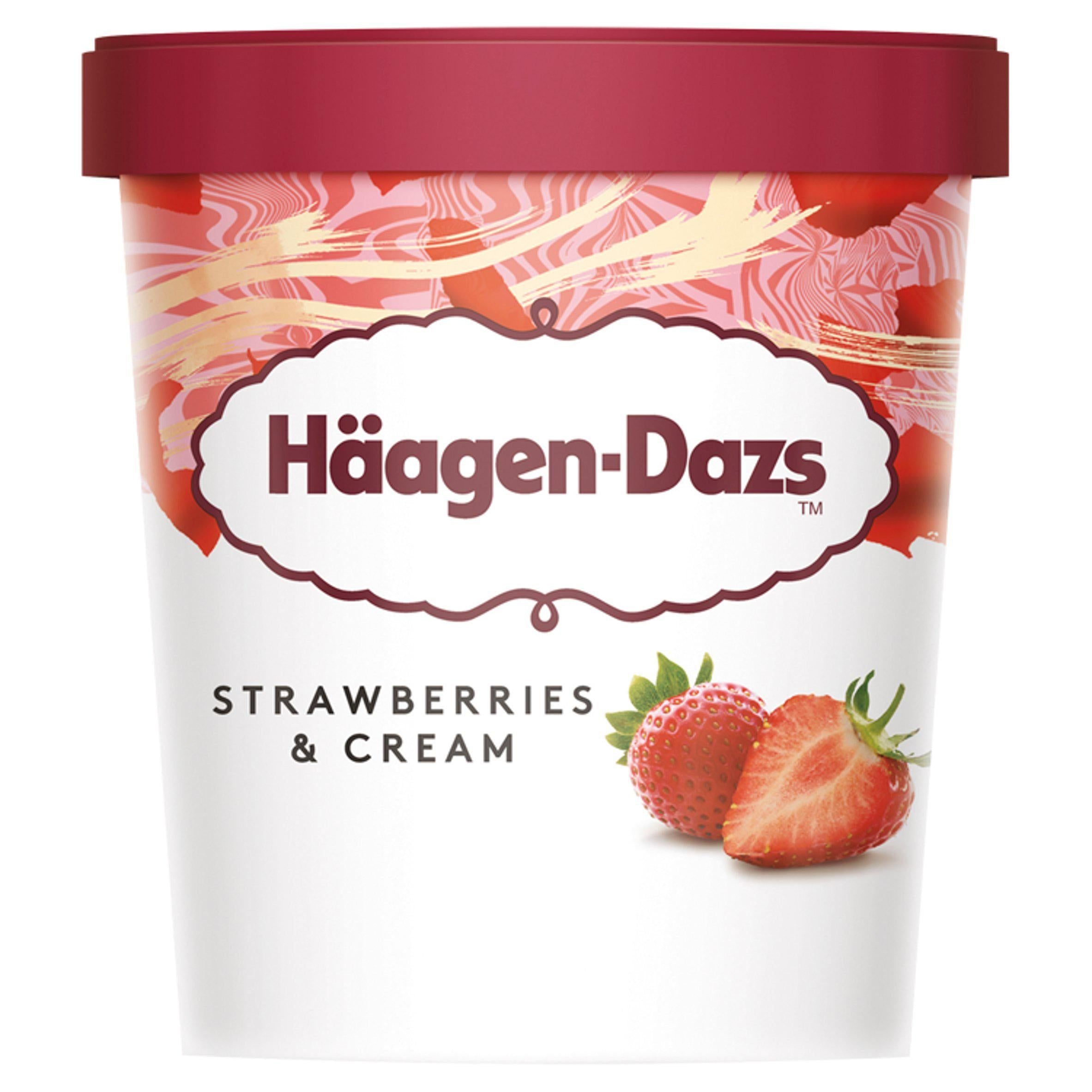 H&amp;auml;agen-Dazs Strawberries &amp;amp; Cream Ice Cream 460ml