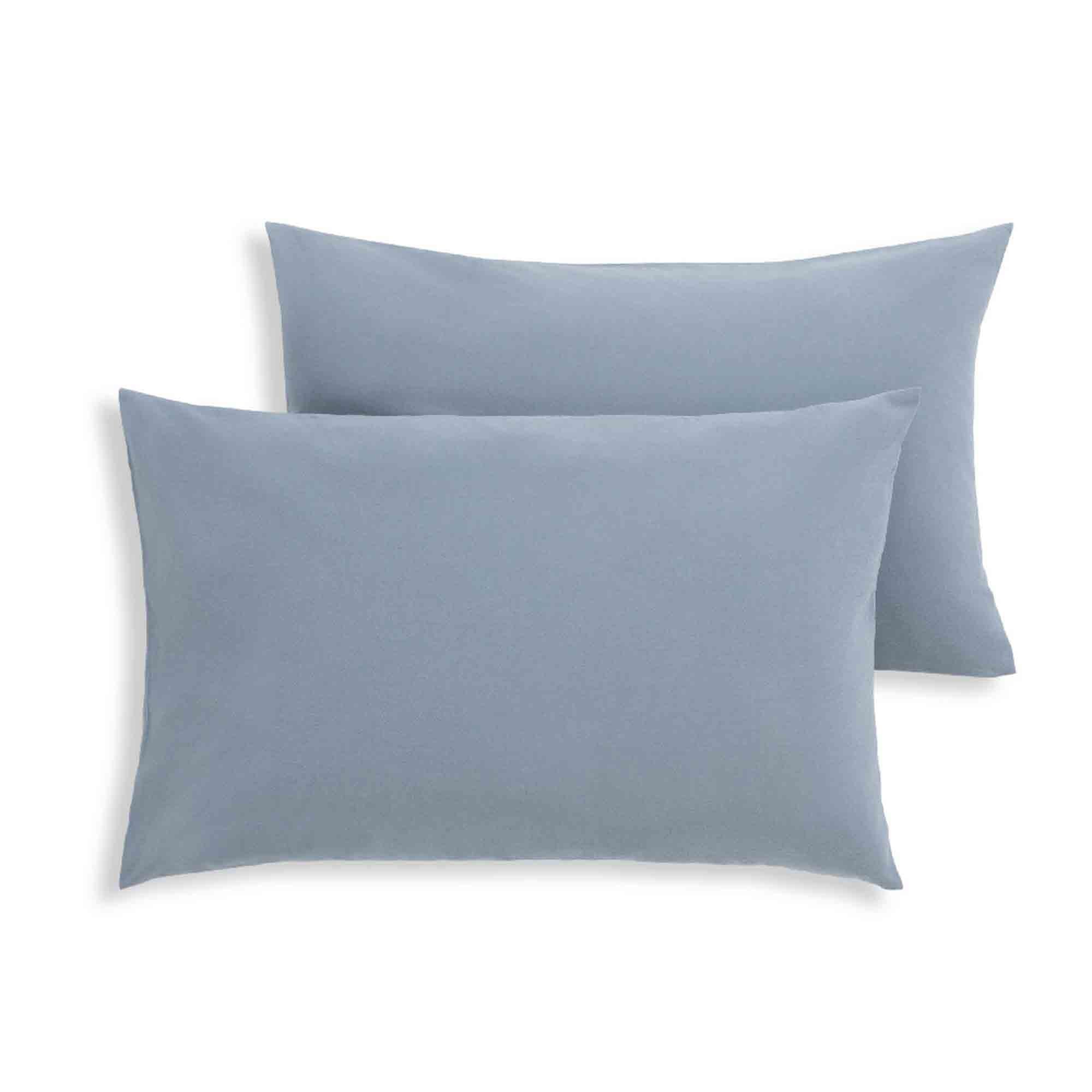 Habitat Cotton Rich Pillowcase Pair Denim Blue