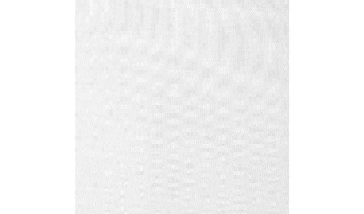 Habitat Kids 2 Pack Cotton Jersey White Fitted Sheet &amp;ndash; Moses