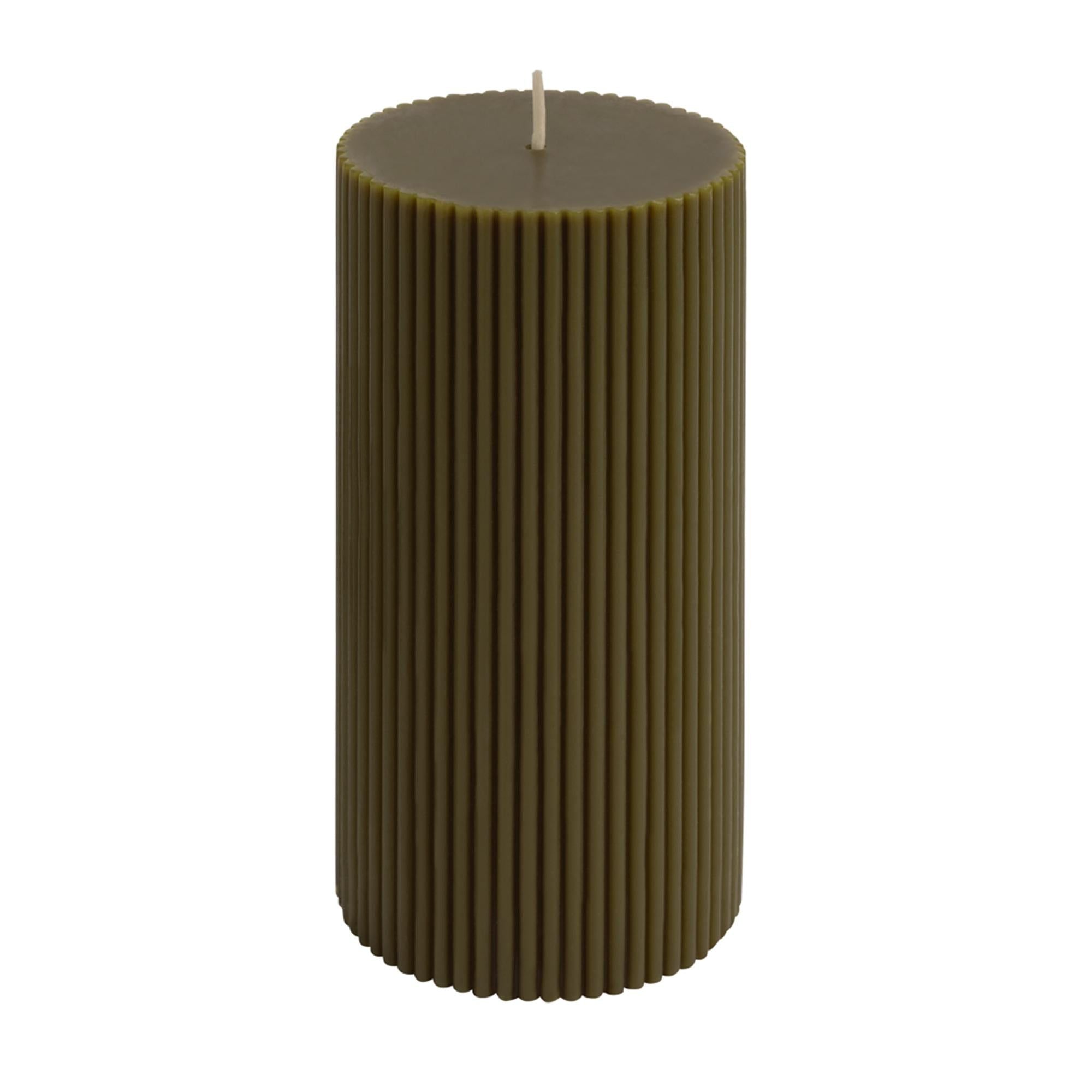 Habitat Ribbed Pillar - Wild Mint &amp;amp; Peach