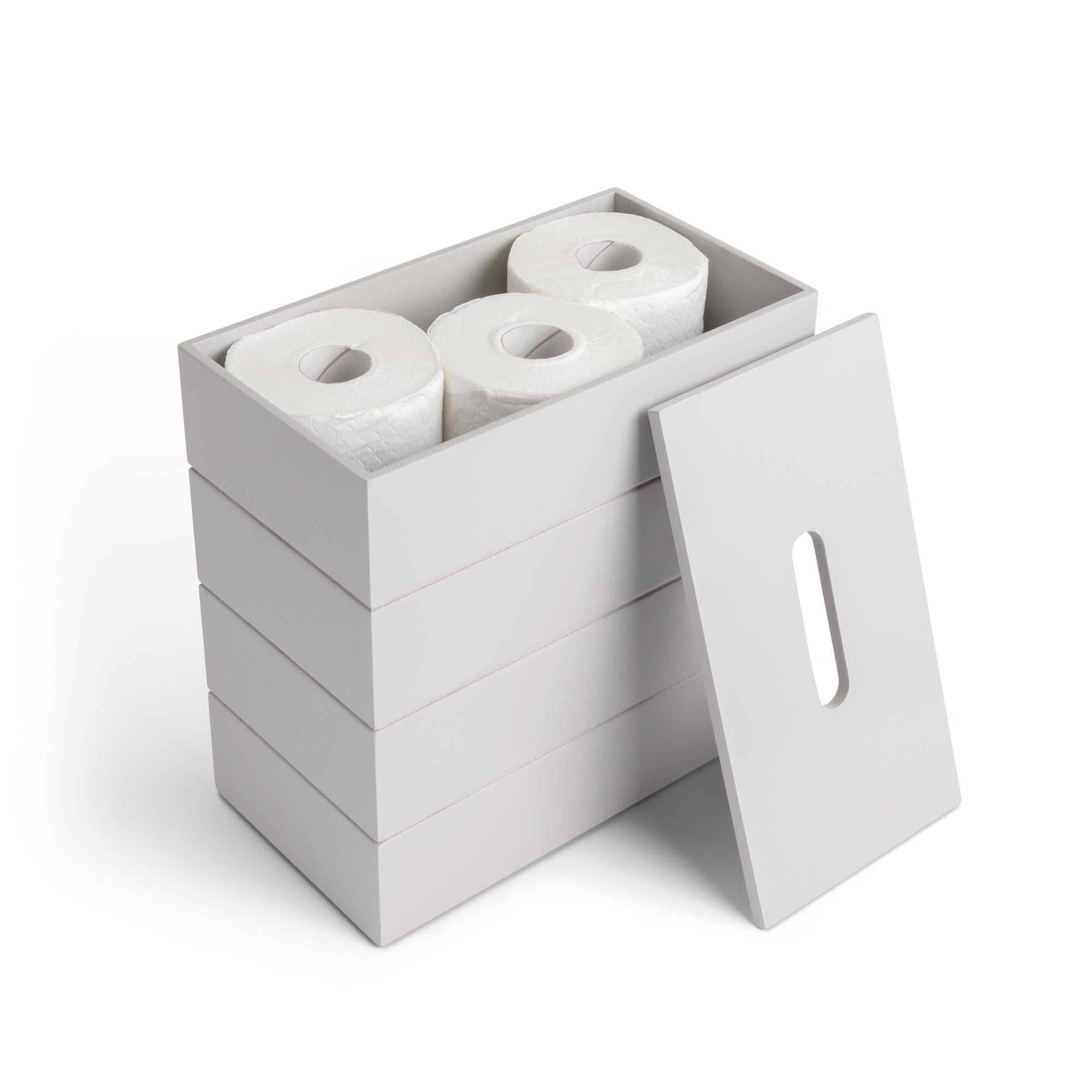 Habitat Tongue &amp;amp; Groove Toilet Roll Store Grey