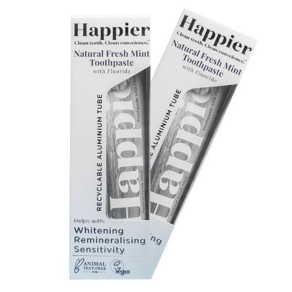 Happier Beauty Remineralising Toothpaste 75ml (2 packs)