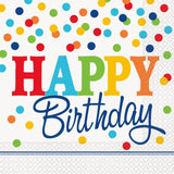 Happy Birthday Paper Napkins   16 per pack