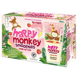 Happy Monkey Strawberry &amp;amp; Banana Smoothies, 4 x 10 x 180ml
