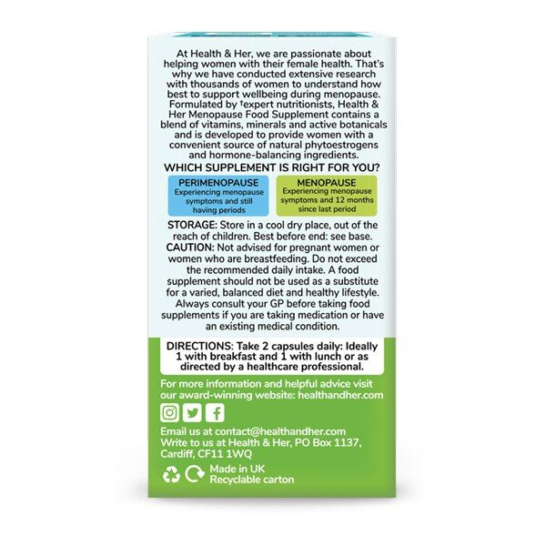 Health &amp;amp; Her Menopause Multi Nutrient Supplement