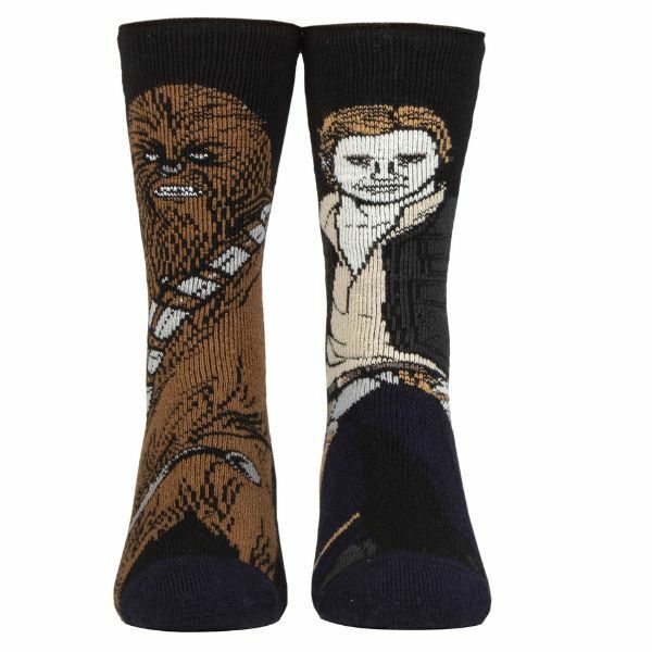 Heat Holders Lite Mens Novelty Star Wars Socks 6-11 UK Chewie &amp;amp; Hans / 1EA