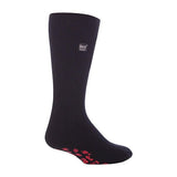 Heat Holders Mens Thermal Slipper Socks 6-11 UK Black / Red / 1EA