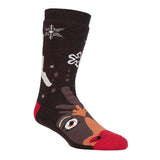 Heat Holders Mens Xmas Non Slip Thermal Slipper Socks Rudolph / 1EA
