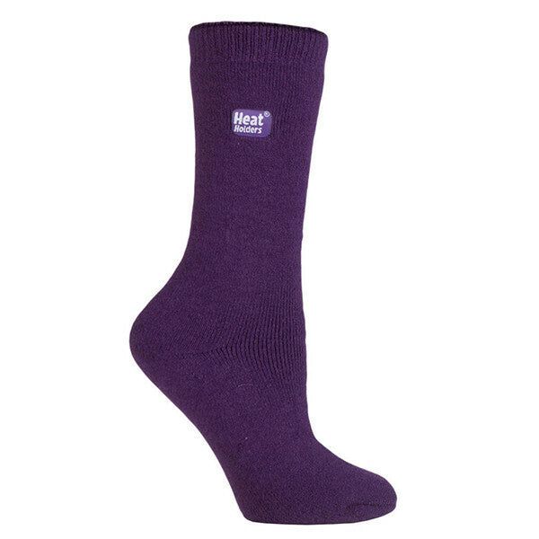 Heat Holders Ultra Lite Ladies Thin Thermal Socks 4-8 UK Purple