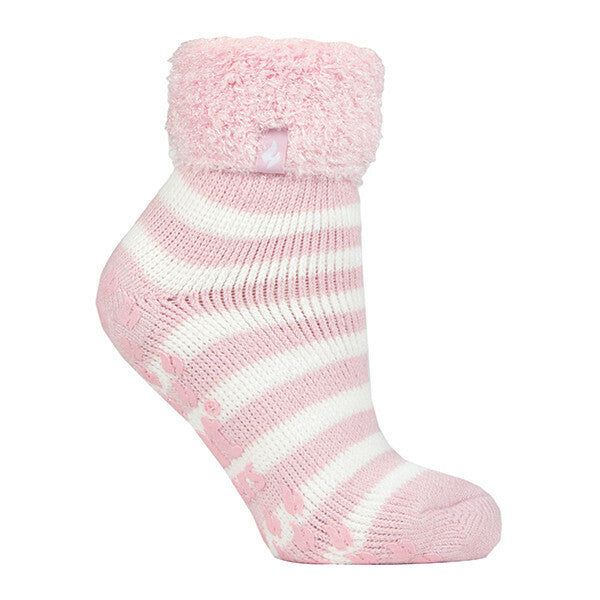 Heat Holders Womens Non Slip Thermal Bed Socks 4-8 UK Ballerina Pink (Auckland)