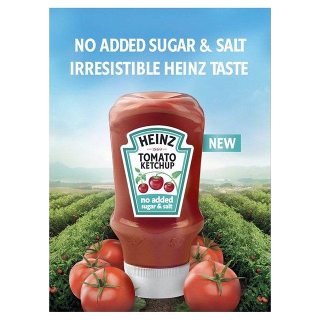 Heinz Tomato Ketchup No Added Sugar &amp;amp; Salt   425g