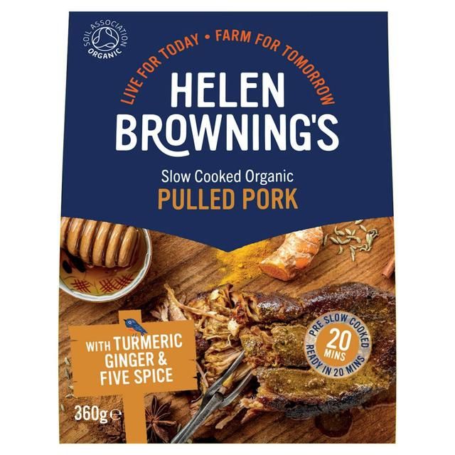 Helen Browning's Slow Cooked Organic Pulled Pork with Turmeric &amp;amp; Five Spice   360g