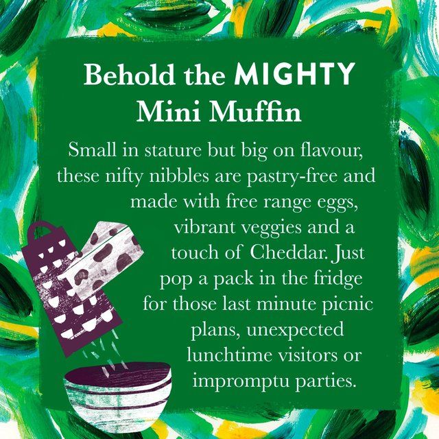 Higgidy 8 Cheddar &amp;amp; Spinach Mini Muffins   160g