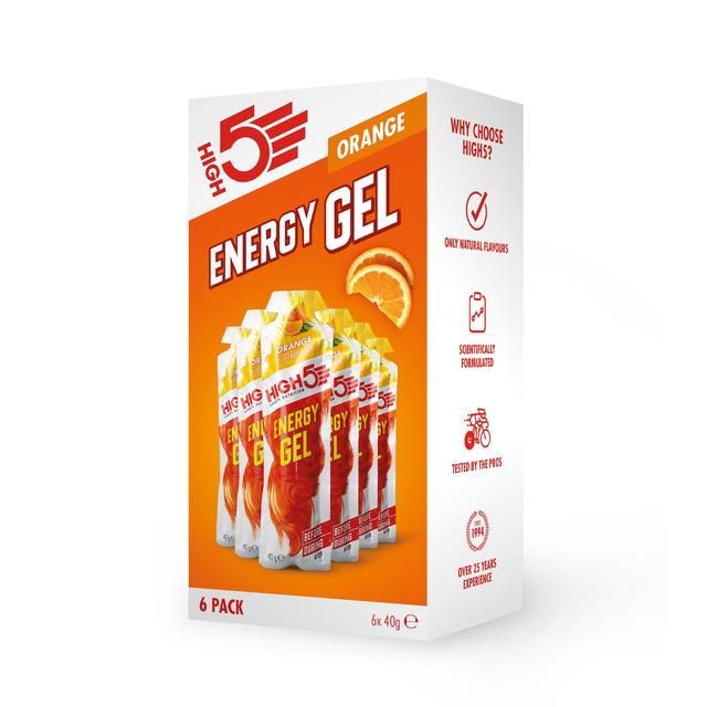 HIGH5 Energy Gel Orange 40g   6 x 44g