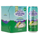 Highland Spring Sparkling Water Pear &amp;amp; Elderflower   4 x 330ml