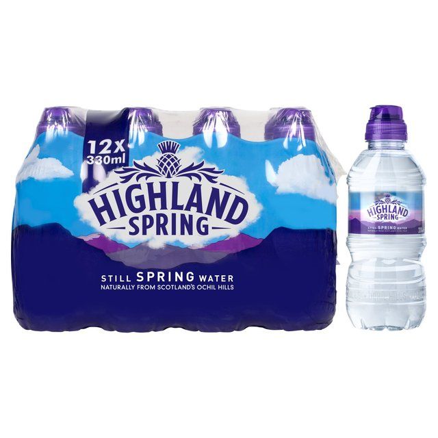 Highland Spring Sportscap Still Water Kids   12 x 330ml