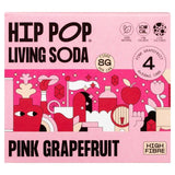 Hip Pop Pink Grapefruit Living Soda   4 x 330ml