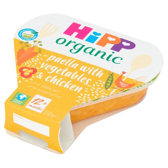 HiPP Organic Paella with Veg &amp;amp; Chicken Toddler Tray Meal 1-3 Years    230g