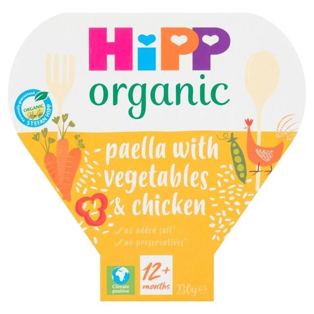 HiPP Organic Paella with Veg &amp;amp; Chicken Toddler Tray Meal 1-3 Years    230g