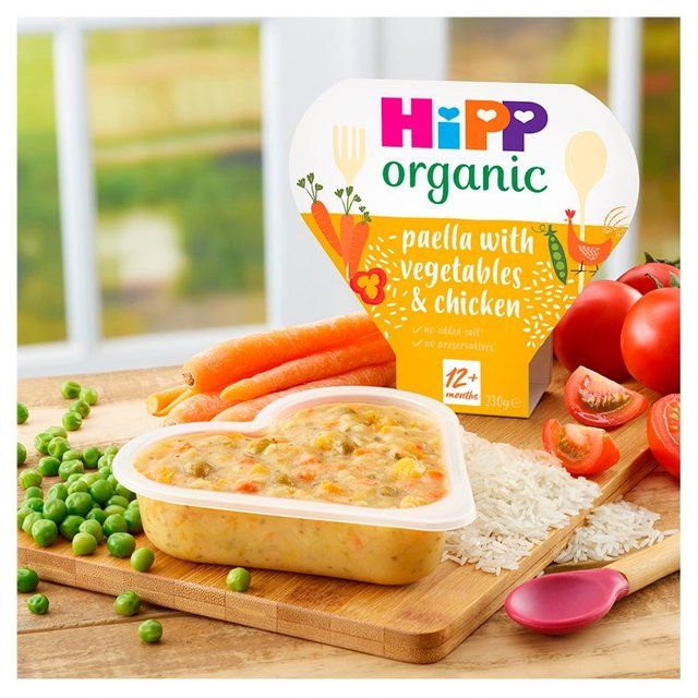 HiPP Organic Paella with Veg &amp;amp; Chicken Toddler Tray Meal 1-3 Years    230g