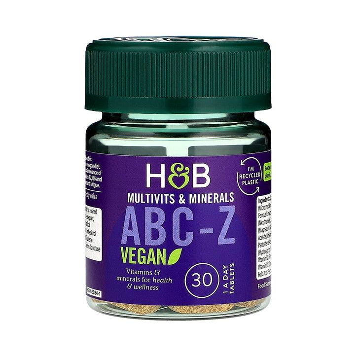 Holland &amp;amp; Barrett ABC to Z Vegan Multivitamins 30 Tablets