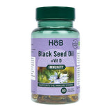 Holland &amp;amp; Barrett Black Seed Oil +Vit D 60 Capsules