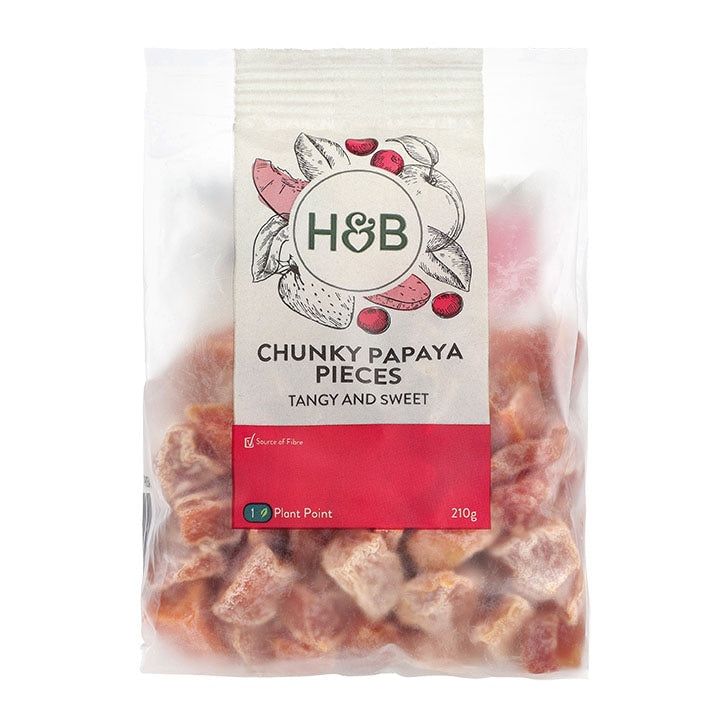 Holland &amp;amp; Barrett Chunky Papaya Pieces 210g