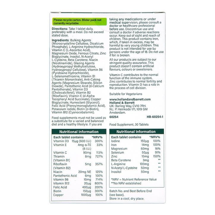 Holland &amp;amp; Barrett Conception Support For Her 30 Tablets