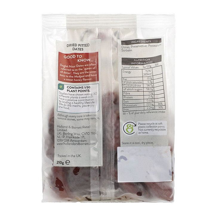 Holland &amp;amp; Barrett Deglet Nour Dates 210g