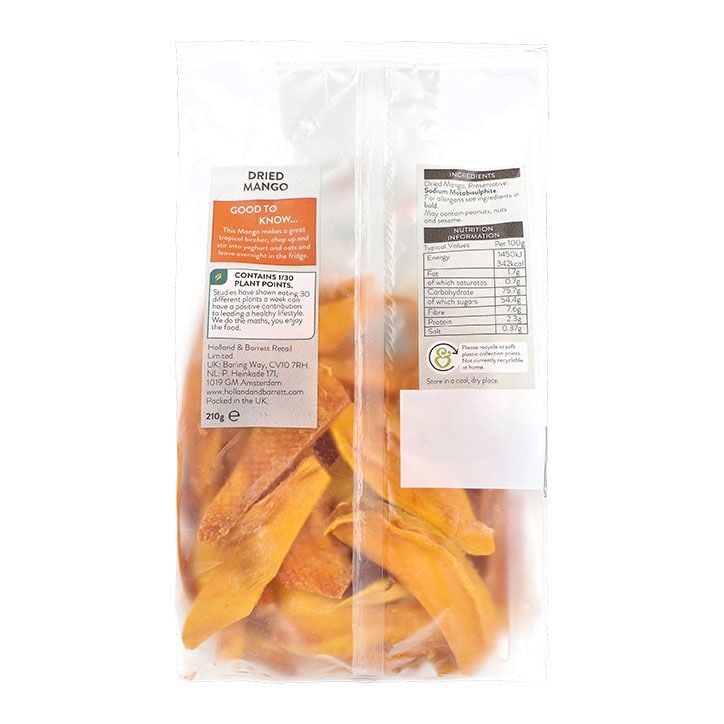 Holland &amp;amp; Barrett Dried Mango Slices 210g