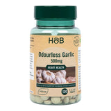 Holland &amp;amp; Barrett Enteric Coated Odourless Garlic 500mg 120 Tablets